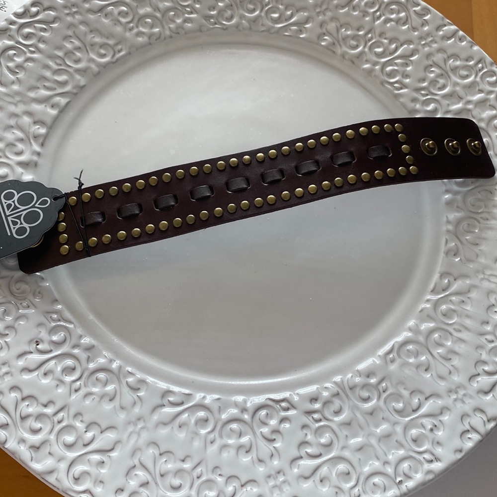 NWT paparazzi faux leather cuff bracelet